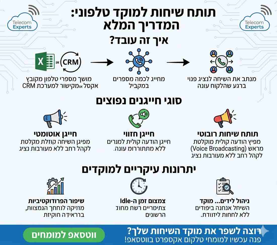 תותח שיחות למוקד טלפוני - המדריך המלא לעסקים