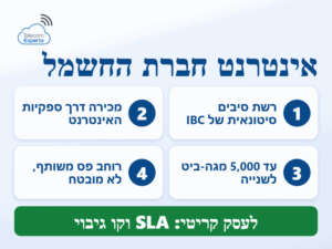 אינטרנט חברת החשמל לעסקים: רשת הסיבים הסיטונאית של IBC, עד 5,000 מגה-ביט לשנייה דרך הספקיות