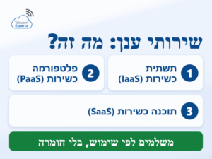 שירותי ענן מה זה: שלושה מודלי שירות, תשתית כשירות, פלטפורמה כשירות ותוכנה כשירות